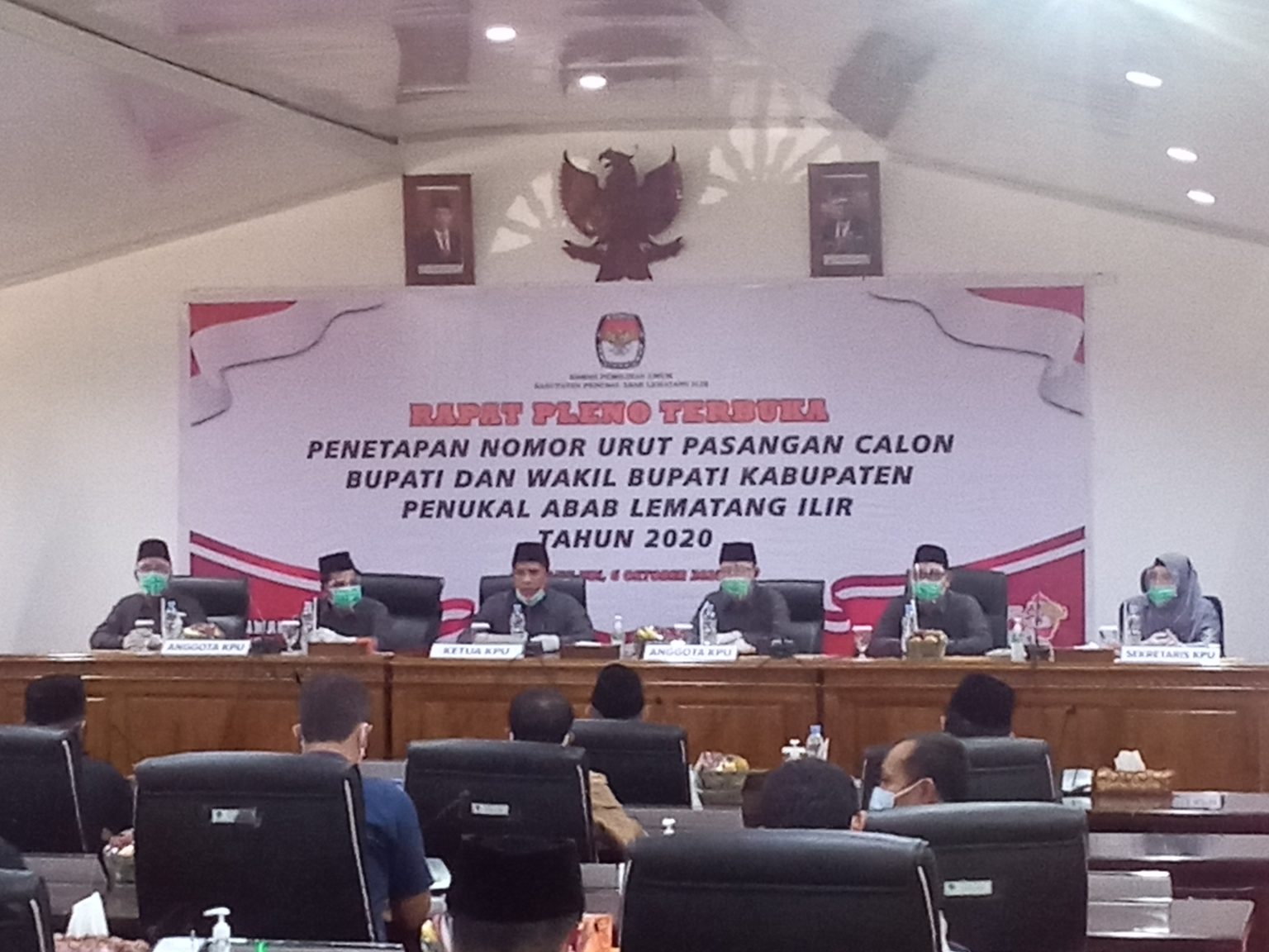 Rapat Pleno Terbuka Penetapan Nomor Urut Pasangan Calon Bupati Dan ...