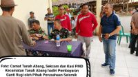 Camat Tanah Abang Hadiri Penyaluran Ganti Kerugian Lahan Operasi Seismik di Sukamanis