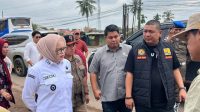 Wakil Bupati Banyuasin Netta Indian Serahkan Bantuan Untuk Masyarakat Terdampak Banjir