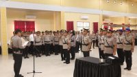 Kasat Kasat Beserta Empat Kapolsek Jajaran Polres Banyuasin Berganti
