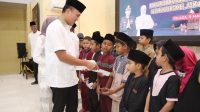 Buka Bersama Polres Banyuasin Santuni Anak Yatim Dan Sapa Purnawirawan