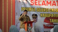 Sekda Banyuasin Beri Wejangan Calon Paskibraka Banyuasin