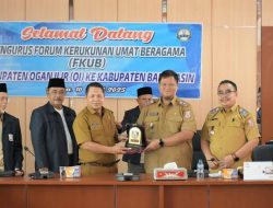 Kedatangan FKUB OI Disambut Langsung Sekda Banyuasin