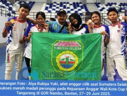 Alya Rubiya Yuki Harumkan Sumsel, Tim Anggar Sabet 6 Medali di Wali Kota Cup II Tangerang