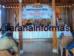 Musdes Desa Raja: Wadah Menyusun Rencana Kerja 2026, Prioritas Pembangunan Ditentukan Bersama
