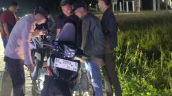 Personil Polsek Penukal Abab Intensif Razia Cegah Kriminalitas Malam Hari