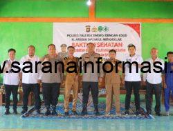 Polres PALI dan RSUD H. Anwar Mahakil Gelar Bakti Kesehatan di Desa Suka Damai