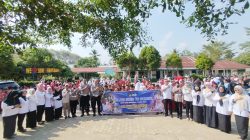 Polres Banyuasin Sambut Hari Anak Sosialisasi Lalu Lintas Ceria Di SDN 13