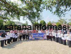 Polres Banyuasin Sambut Hari Anak Sosialisasi Lalu Lintas Ceria Di SDN 13