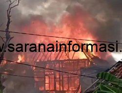 Breaking News! Kebakaran Landa 9 Ilir Palembang, Api Masih Membumbung Tinggi 