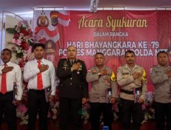 HUT Bhayangkara ke-79, Kapolres Manggarai Berikan Piagam Penghargaan Kepada 9 Personel