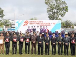 Polres OKI Gelar Upacara HUT Bhayangkara ke-79: Teguhkan Komitmen Jaga Kamtibmas dan Dukung Transformasi Ekonomi