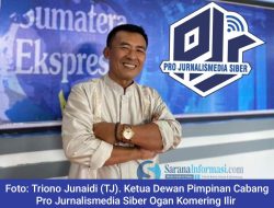 Triono Junaidi Resmi Pimpin DPC PJS OKI, Dorong Jurnalisme Independen dan Berintegritas di Bumi Bende Seguguk