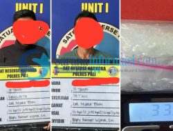 Polres Pali Gagalkan Peredaran Serbuk Haram, Dua Kurir Sabu Dibekuk Satresnarkoba