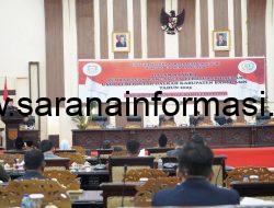 Bupati Banyuasin Tanggapi Penyampaian Pandangan Umum Fraksi DPRD