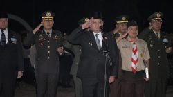 Bupati Banyuasin Pimpinan Apel Kehormatan Renungan Suci Ziarah 2025
