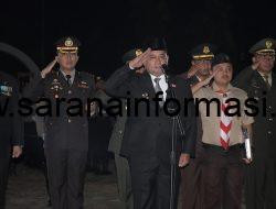 Bupati Banyuasin Pimpinan Apel Kehormatan Renungan Suci Ziarah 2025