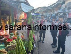 Patroli Perintis Presisi Sat Samapta Polres PALI Jaga Keamanan Pasar Induk