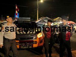 Personil Polres PALI Gencar Patroli Cegah Balap Liar Yang Mengganggu Pengguna Jalan