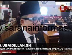 Ketua DPRD Luruskan Fakta Soal Anggaran Mobdin. : “Lengkapi data Informasi, Jangan Sepotong -Sepotong”