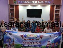 Desa Kasih Dewa Tuan Rumah Rembuk Stunting Cluster,” Hindari Pernikahan Usia Dini