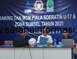 Syahril Musa Tekankan Disiplin & Fair Play di Piala Soeratin U-17 dan U-13 Zona Sumsel