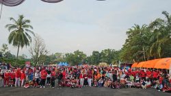 Polres PALI Kawal Ketat Jalan Santai dan Senam Sehat Semarak HUT RI ke-80