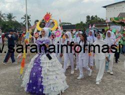 Semarak Karnaval Talang Akar, Warga Tumpah Ruah Rayakan HUT ke-80 RI