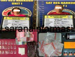 Polres PALI Tangkap Dua Pengedar Serbuk Haram dan Amankan BB