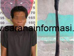 Terduga Pelaku Pembacokan diamankan Polsek Penukal Abab