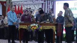 Maksimalkan SDI, Bupati Banyuasin Tanda Tangani Nota Kesepakatan Dengan BPS Banyuasin
