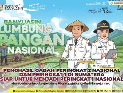 Sukses! Kabupaten Banyuasin Jadi Lumbung Pangan Nomor 2 Nasional