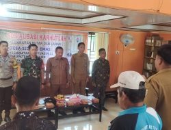 Pemdes Sidang Mas Sosialisasi karhutla Bersama Masyarakat Desa Pentingnya Menjaga Hutan Lahan 