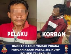 Polsek Talang Ubi Tangkap Pelaku Penganiayaan di Desa Semangus