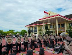 Polres Pali Gelar Latihan Dalmas, Siaga Jaga Stabilitas Keamanan