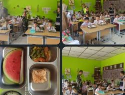 Polsek Tanah Abang Salurkan Paket MBG Sistem Catering