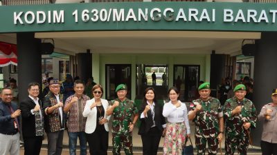 Sinergitas TNI-Polri, Kapolres Mabar Hadiri Peresmian Kodim 1630/Manggarai Barat