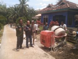 Jalan Cor Beton Desa Limau, Permudah Akses Jalan Masyarakat