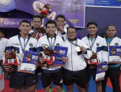 Tim Tenis Meja Beregu Putra Kemenimipas Raih Juara 3 PORNAS XVII KORPRI 2025