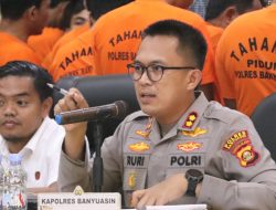 Ungkap Kasus Kapolres banyuasin Pimpin Press Rilis Pidana