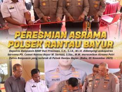 Polres Banyuasin Resmikan Asrama Polsek Rantau Bayur