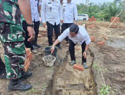 Peletakan Batu Pertama Koperasi Merah Putih Duren Ijo, Bupati Banyuasin Program Presiden RI 