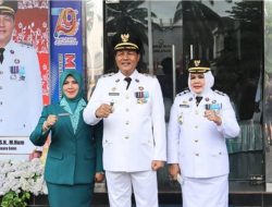 Bupati Pimpin Upacara HUT Muara Enim Ke-79 Yang Di Gelar Serentak Di Seluruh Kecamatan.