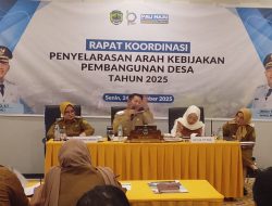 Bupati Asgianto Pimpin Rakor Penyelarasan Pembangunan Desa 2025