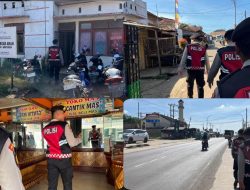 Polres Banyuasin Patroli Jalan Kaki Cekatan Cegah Kriminalitas 