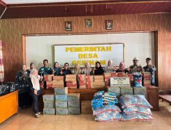 Tanggap Darurat Banjir, PT TeL Salurkan Bantuan Sembako ke Desa Terdampak