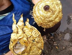Temuan Diduga Mahkota Emas Kuno Gegerkan Warga Desa Prambatan