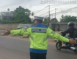 Antisipasi Arus Balik, Satlantas Polres Banyuasin Gelar Live Report Patroli Jalintim