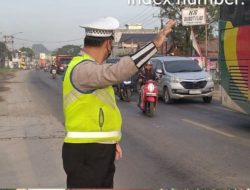 Personel Sat Lantas Polres Banyuasin Gelar”Strong Poin Antisipasi Laka Lantas
