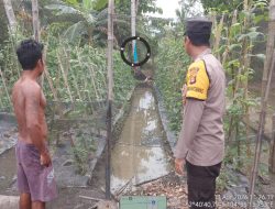 Bhabinkamtibmas Muara Telang Dukung Program Swasembada Pangan